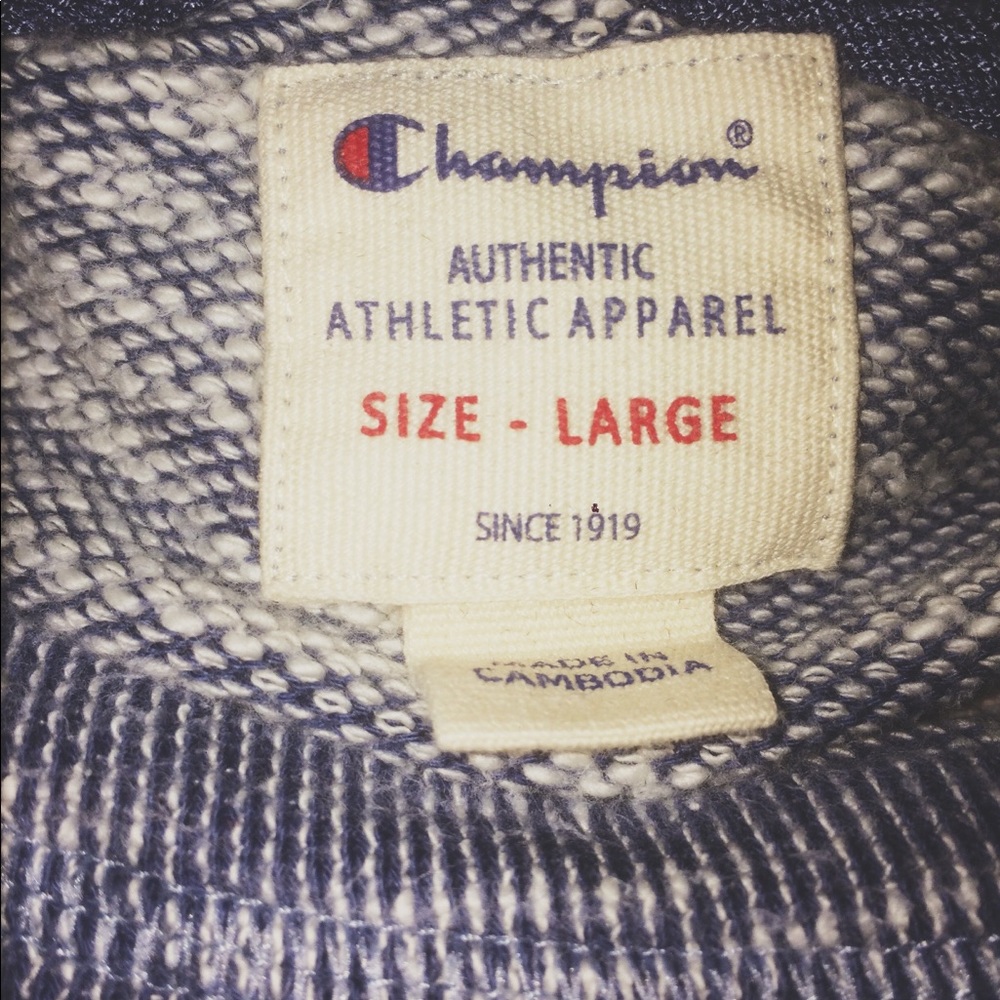 Authentic Vintage Champion Sweater Blue and Grey